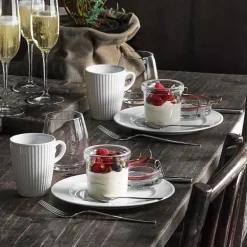 Plissé tallerken 22 cm