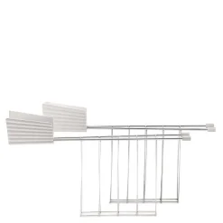 Plissé toastrist hvit