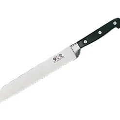 Pluton brødkniv 20 cm stål/svart