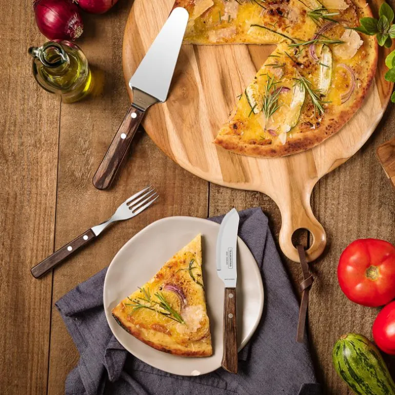 Polywood pizzakniv 21 cm brun