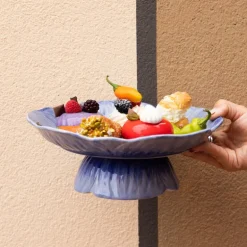 Poppy cookie-stativ 26 cm blue