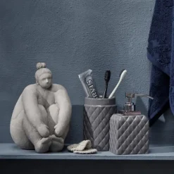 Portia såpedispenser 16 cm grå