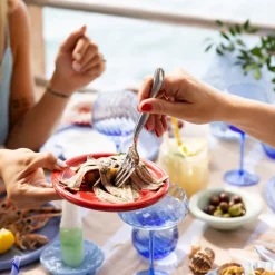 Porto mini tallerken 17 cm rød