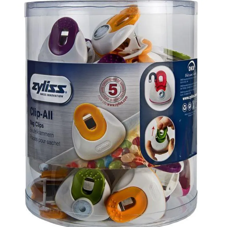 Poseklips medium 1 stk ass farge