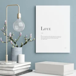 Poster Løye 30x40 cm hvit