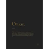 Poster onkel 30x40 cm svart