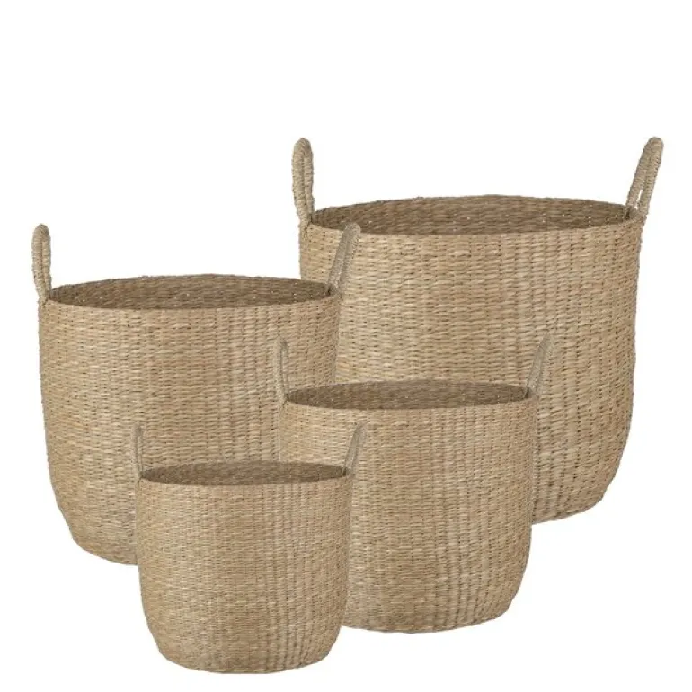 Pottekurv sjøgress 4 stk 35/30/25/20 cm