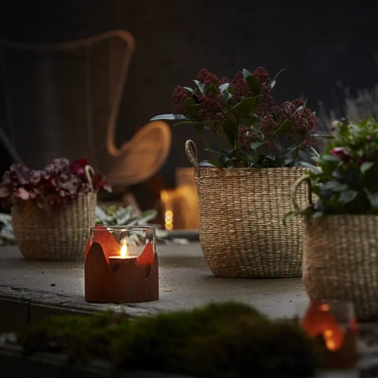 Pottekurv sjøgress 4 stk 35/30/25/20 cm