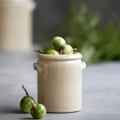 Pottery krukke 15x13 cm sand