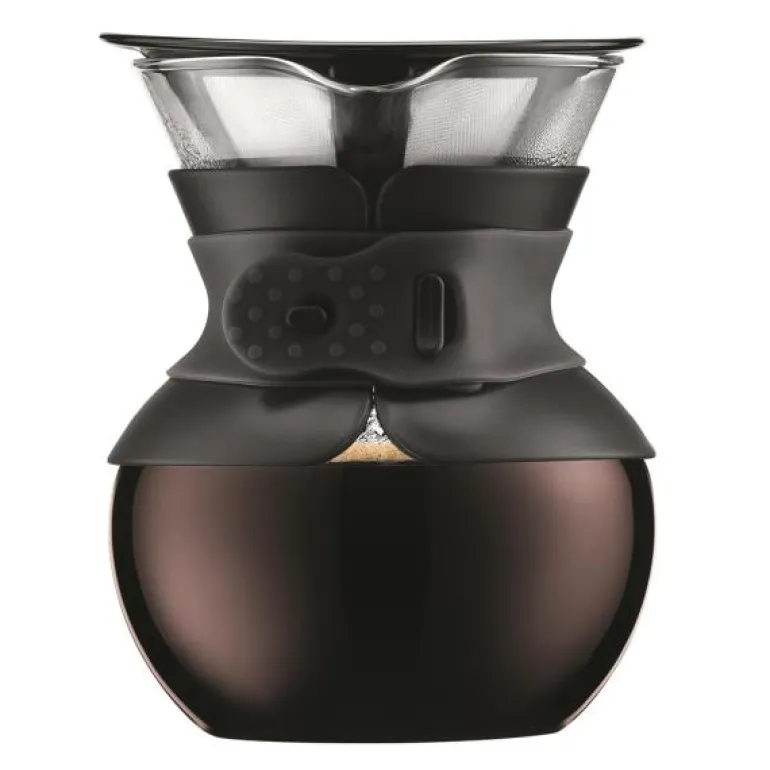 Pour Over kaffebrygger med filter 0,5 L/4 kopper svart