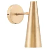 Precise vegglampe 21 cm messing