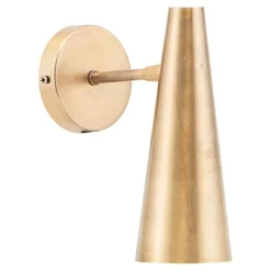 Precise vegglampe 21 cm messing
