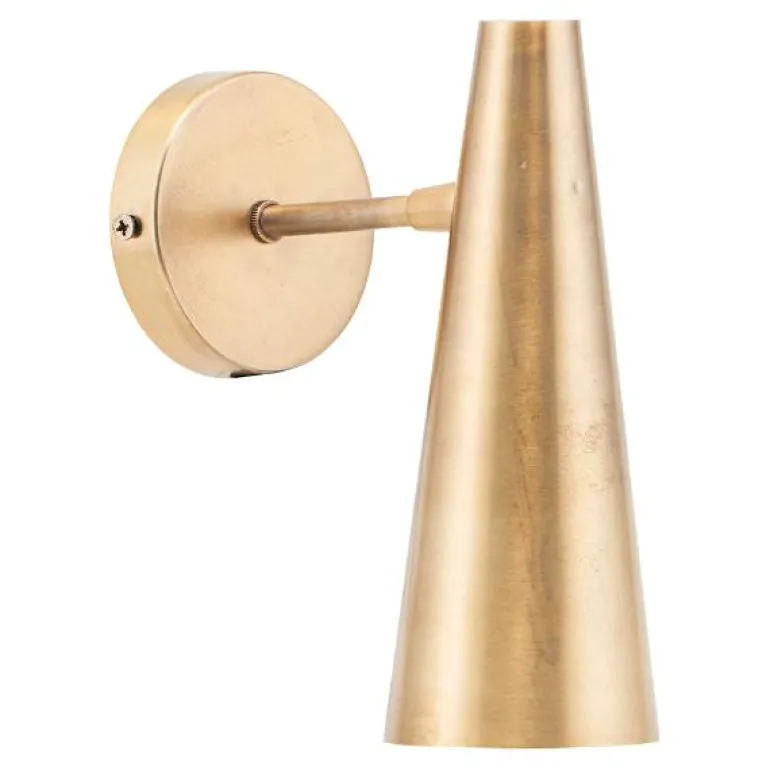 Precise vegglampe 21 cm messing
