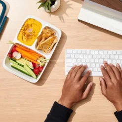 Prep & go delt container 0,97L grønn