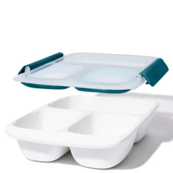 Prep & go delt container 0,97L grønn