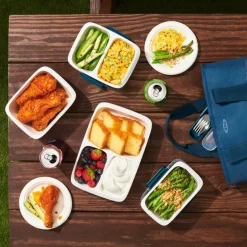 Prep & go delt matboks 0,5L grønn