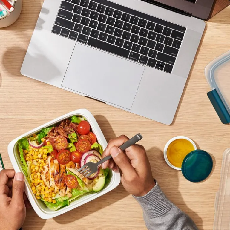 Prep & go salat container 1,5L grønn