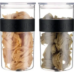 Presso oppbevaringsboks 2L 2 stk svart