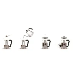 Preziosa presskanne 8 kopper 1L stål