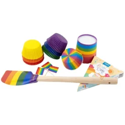 Pride muffinsformer med flagg 24 sett