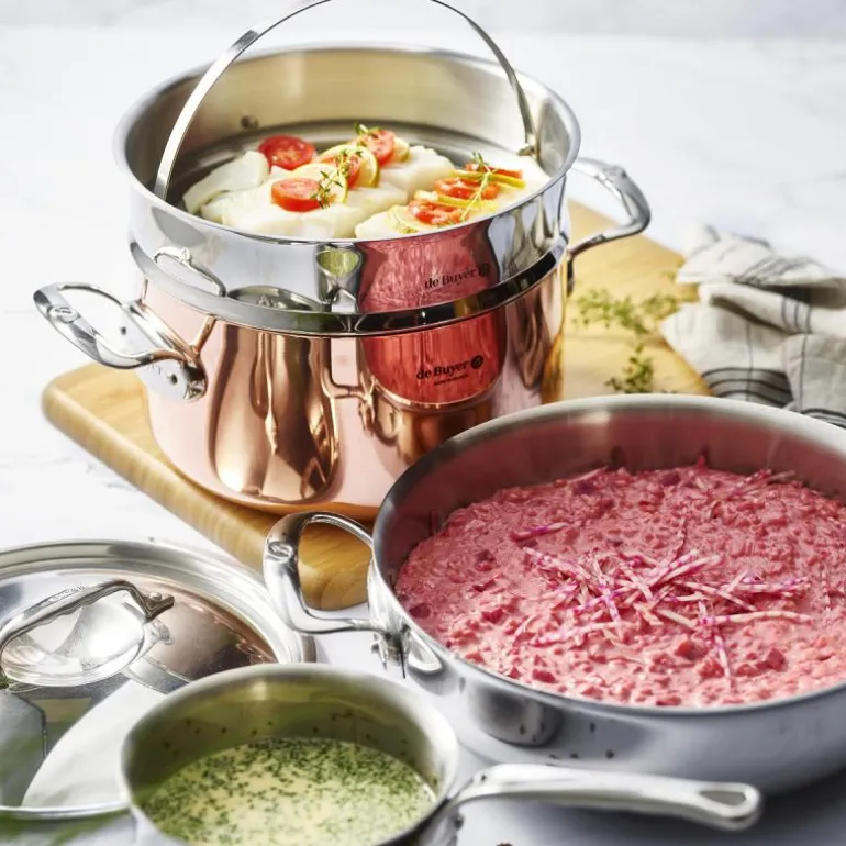 Prima Matera kasserolle 3L 20 cm kobber/støpejern