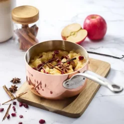 Prima Matera kasserolle 2,5L 18 cm kobber/rustfritt stål