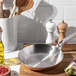 Prima Matera stekepanne 28 cm kobber/rustfritt stål