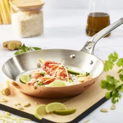 Prima Matera stekepanne 28 cm kobber/rustfritt stål