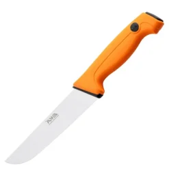Pro slaktekniv m/bredt blad 18 cm oransje