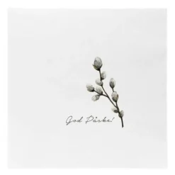 Påskeserviett gåsunger god påske 33x33 cm