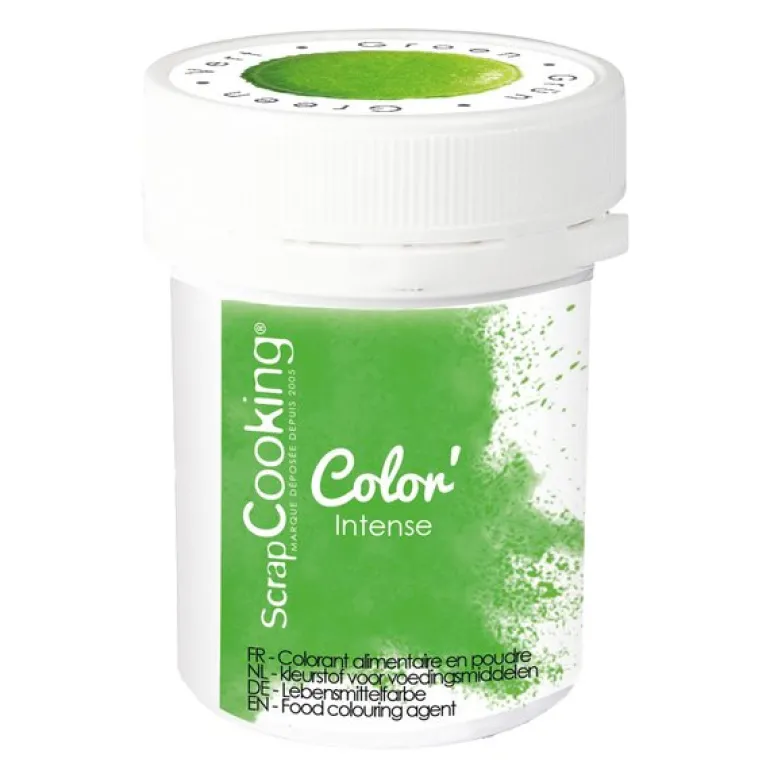 Pulverfarge 5 g grønn