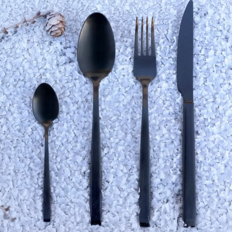 Pure Black bestikksett 24 deler svart