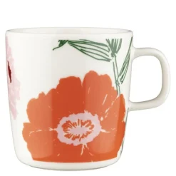 Puutarhakutsut krus 40 cl hvit/grønn/oransje