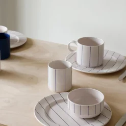 Pyjamas skål 11 cm beige/midnight blue