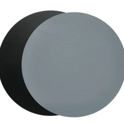 Quadro reversible dekkebrikke rundt svart/grå