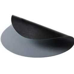 Quadro reversible dekkebrikke rundt svart/grå