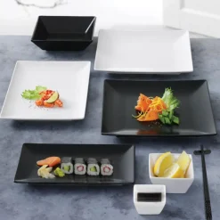 Quadro skål 17,5x17,5 cm svart