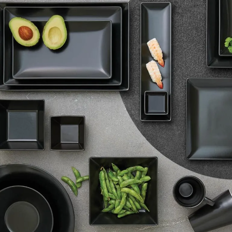 Quadro skål 13x13 cm svart