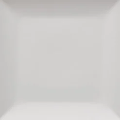 Quadro tallerken 18x18 cm hvit