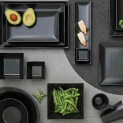 Quadro tallerken 30x20 cm svart