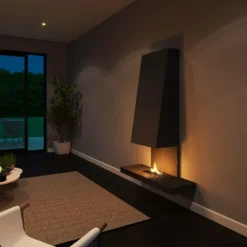 Raff vegghengt peis 180 1,05L svart