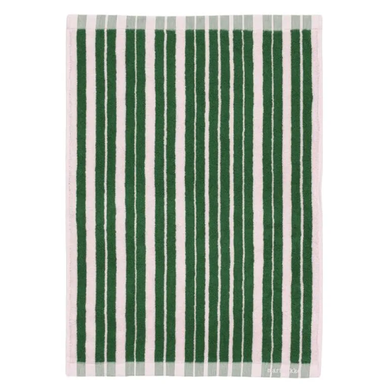 Raide håndkle 50x70 cm grønn/rosa