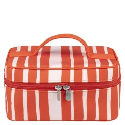 Raide toalettveske 12x15 cm rød/rosa