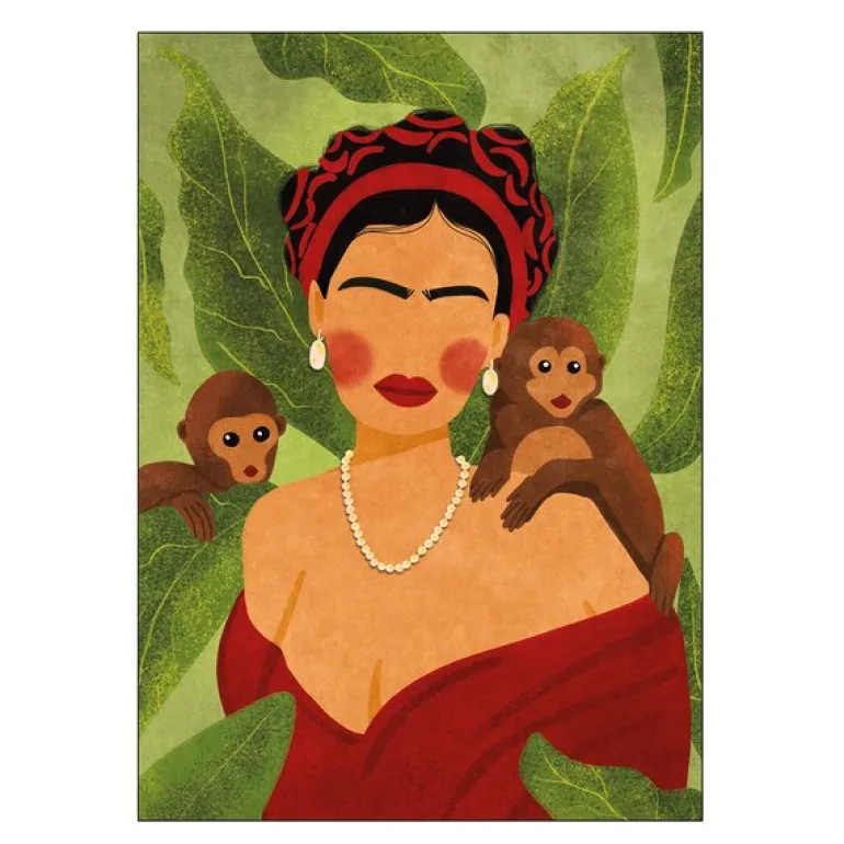 Raissa Oltmanns poster 30x40 cm frida and monkeys