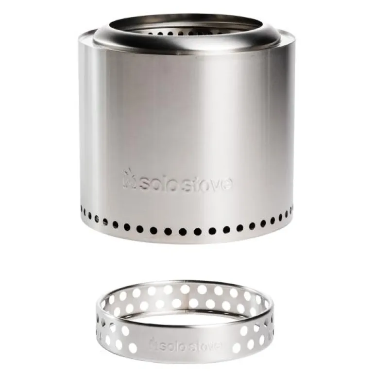 Ranger + stand 2.0 røykfri bålpanne 38x41,5 cm silver