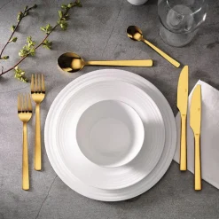 RAW bestikksett 16 deler gull