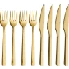 RAW biffbestikk 8 deler gull