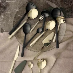 RAW cafe latte skje 4 stk matte black