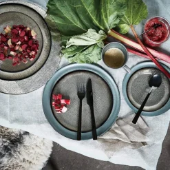 RAW Glass Beads tallerken 22,5 cm smoke