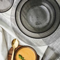 RAW Glass Beads tallerken 22,5 cm smoke